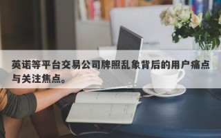 英诺等平台交易公司牌照乱象背后的用户痛点与关注焦点。