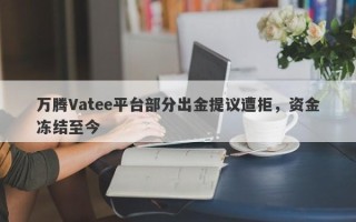 万腾Vatee平台部分出金提议遭拒，资金冻结至今