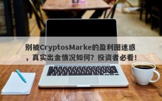 别被CryptosMarke的盈利图迷惑，真实出金情况如何？投资者必看！