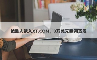 被熟人诱入XT.COM，3万美元瞬间蒸发