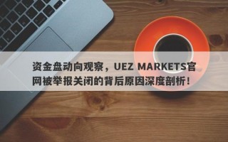 资金盘动向观察，UEZ MARKETS官网被举报关闭的背后原因深度剖析！