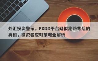 外汇投资警示，FXDD平台疑似跑路背后的真相，投资者应对策略全解析