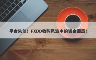 平台失信！FXDD收购风波中的资金困局！