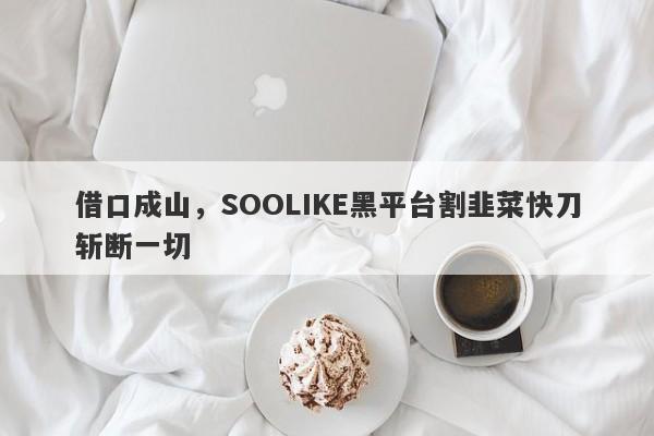 借口成山，SOOLIKE黑平台割韭菜快刀斩断一切-第1张图片-要懂汇